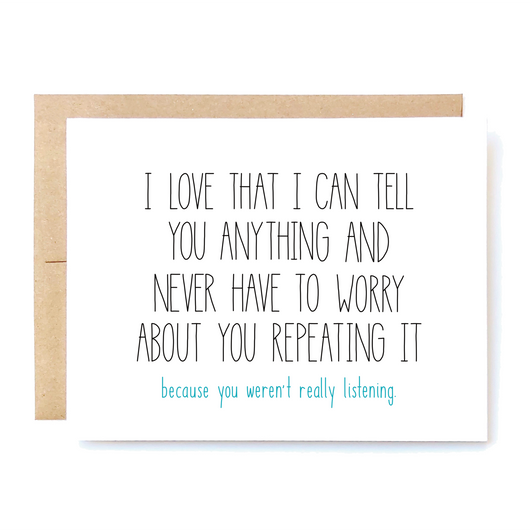 Funny Love Card . Anniversary Card For Husband For Wife. Greeting Card for Boyfriend