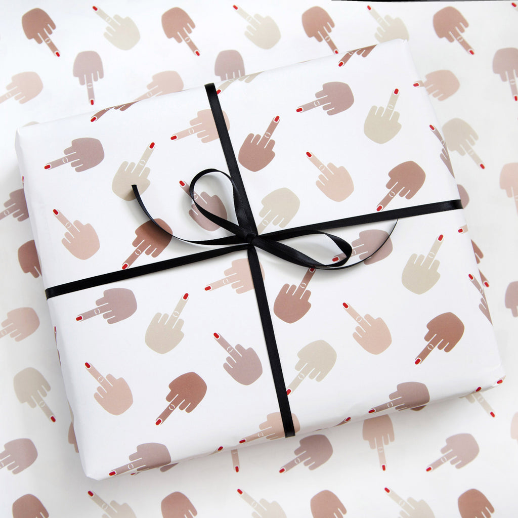 Middle Finger Wrapping Paper