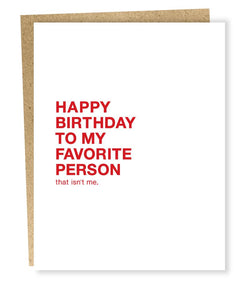 birthday card for best friend funny cheeky sassy rude nutshell sapling press favorite person SP441