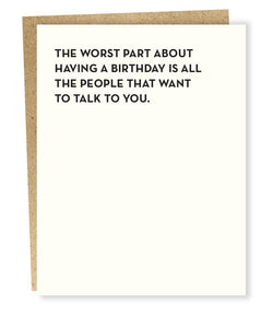 funny birthday card rude birthday greeting card nutshell sapling press worst part SP447