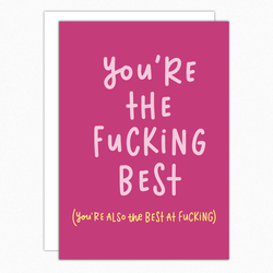 Naughty Mothers Day Cards For Wife Girlfriend. Naughty Cards For Her. Naughty Cards For Couples. Naughty Birthday Card For Him For Her. You're the fucking best 303
