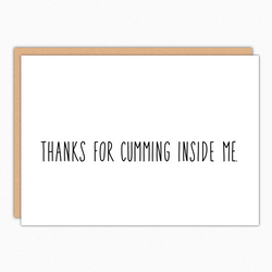 pregnancy card for husband pregnancy announcement to husband thanks for Cumming inside me best seller wholesale greeting cards