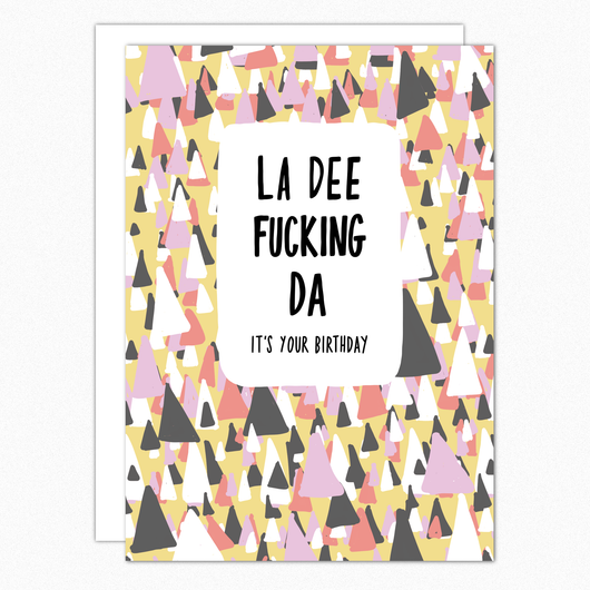 Rude Birthday Card. Funny Birthday Card For Friend Coworker.