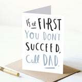 Call Dad Father's Day Card. Fathers Day Card for Dad. Handmade Dad Card