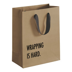 Funny Gift Bag. Birthday Gifts. Fathers Day Present. Wrapping is hard