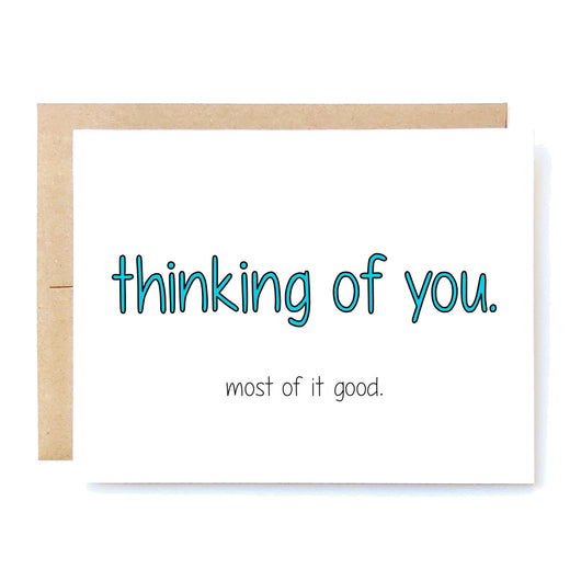 Funny Thinking Of You Card. Funny Love Card. Missing You Card. Boyfriend Girlfriend Card. LDR Long Distance Card. In A Nutshell Cards Cheeky Kumquat Santa Clarita Valencia Gifts