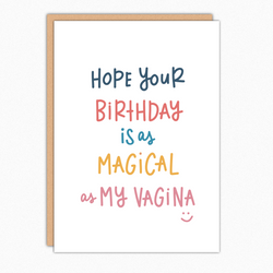 Funny Naughty Snarky Cheeky Birthday Card For Boyfriend Girlfriend Him Her. Funny Vagina Card. Birthday Gifts For Boyfriend.