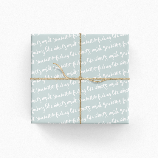 Funny Anniversary Wrapping Paper. Funny Gift Wrap For Boyfriend Girlfriend. Adult Wrapping Paper For Birthday.