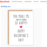 Funny Valentine Card. Naughty Valentines Day Card. Sexy Valentine. For Him. For Boyfriend. For Girlfriend.  BuzzFeed valentines day