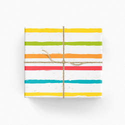 Neon Stripes Gift Wrap