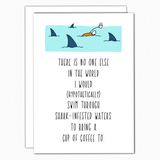 mothers day card for wife shark infested waters popular huff post card wholesale greeting cards