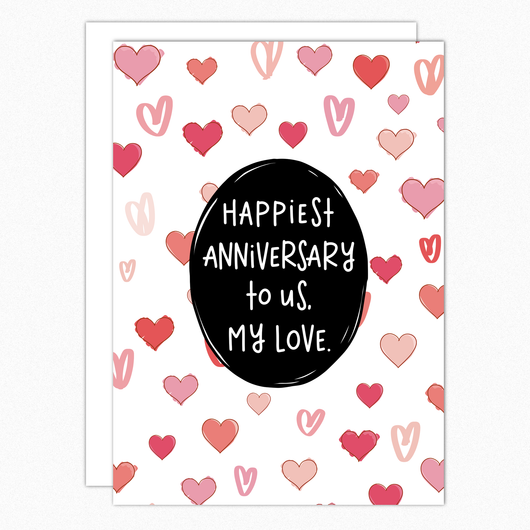 anniversary card for him for her husband wife nutshell cards inanutshellstudio