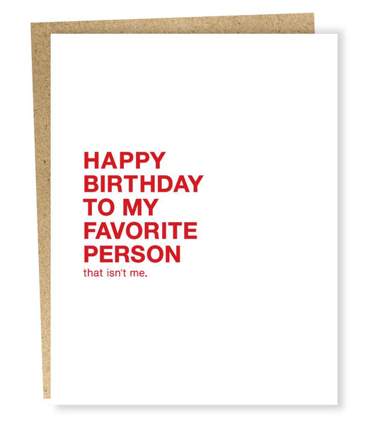 birthday card for best friend funny cheeky sassy rude nutshell sapling press favorite person SP441