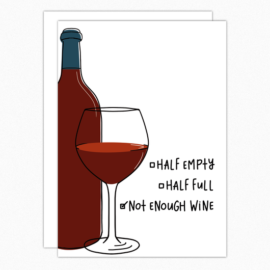 Friendship Card. Wine Card. Wine Lover Gift