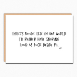 funny anniversary valentines day card for husband for wife for partner snoring best selling wholesale greeting cards