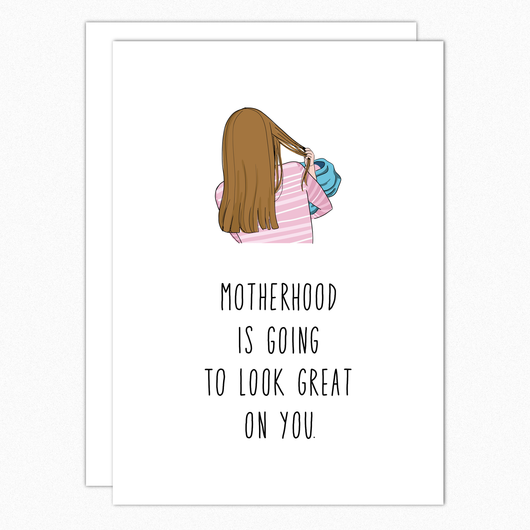 Funny Baby Shower Card. New Baby Card. Expecting Pregnancy Congrats Card