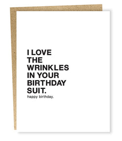 funny birthday card for husband wife spouse partner nutshell cards mature birthday card sapling press birthday suit SP446