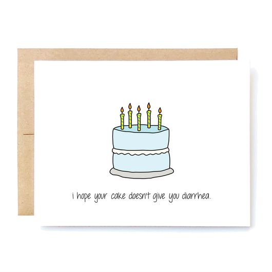 Funny Happy Birthday Card For Best Friend. Rude Birthday Greeting Card