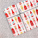 funny wrapping paper for him foodie hot sauce gift wrap nutshell cards hooray all day