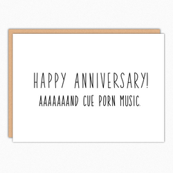 naughty anniversary card for husband for boyfriend for girlfriend funny anniversary card cue porn music nutshell greeting card