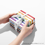 pride rainbow flag gift wrap gay lesbian gift LGBTQIA+ wrapping paper 6x6x4 box