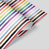 pride rainbow flag gift wrap gay lesbian gift LGBTQIA+ wrapping paper single sheet