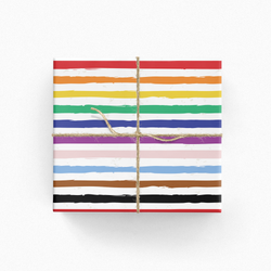 pride wrapping paper lgbtqia gay lesbian birthday anniversary rainbow gift wrap
