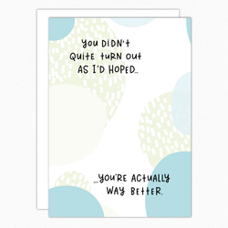 Proud of You Card For Son For Daughter From Parents. Funny Cards Santa Clarita Valencia