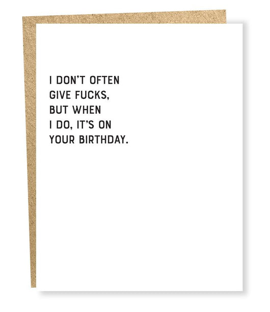 rude birthday card funny birthday card adult humor mature birthday cards inanutshell sapling press give fucks SP450