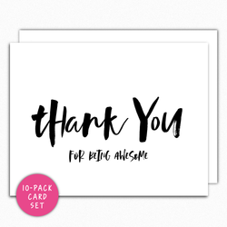 Thank You For Being Awesome Card Set IN151