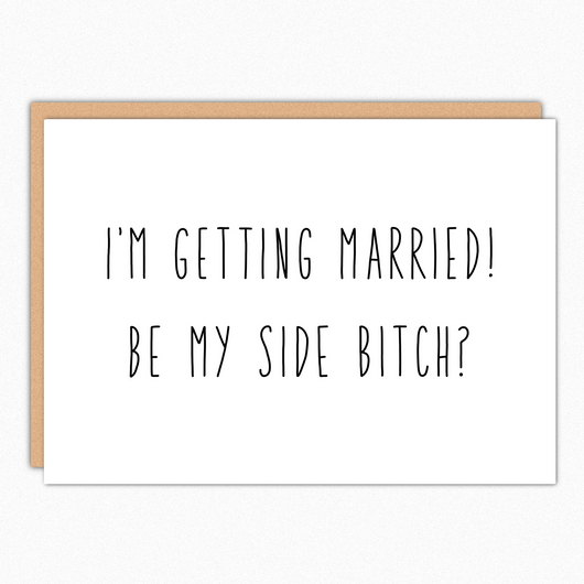 will you be my bridesmaid card wedding proposal wedding card bridesmaid ask be my side bitch popular wholesale greeting cards